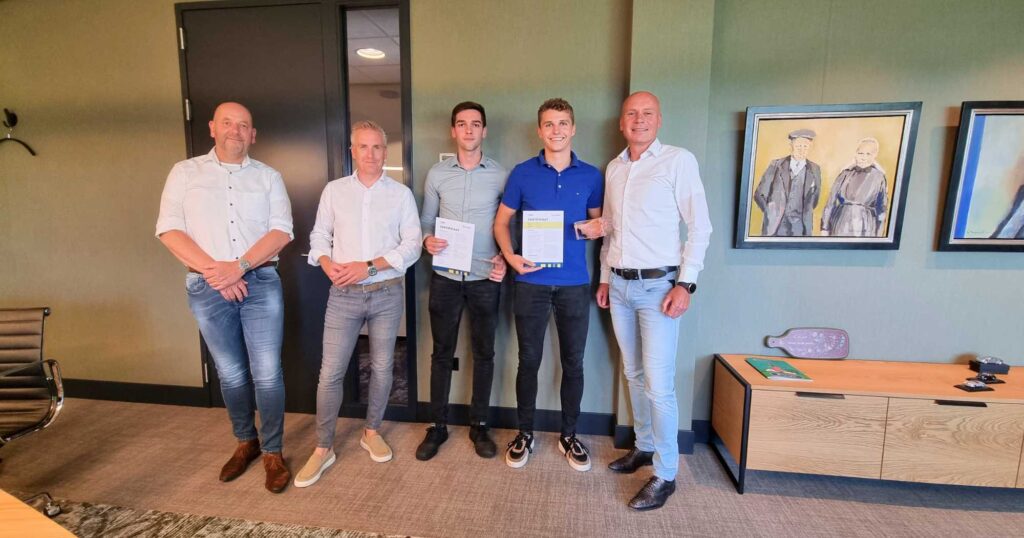 Tops trainees Rob en Chris klaar voor volgende stap binnen Ter Steege